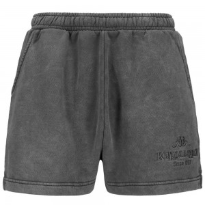 Women Kappa Authentic Premium Lass Shorts Grey | GT5743892