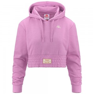 Women Kappa Authentic Skale Organic Hoodie Pink | QE0418976