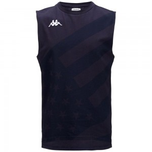 Women Kappa Drideca Us Tank Top Navy | CK8704351