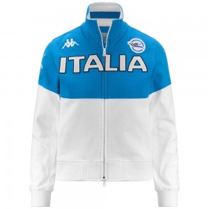 Women Kappa Eroi Jkt Lady Italia Fick Jacket White | BG2467915