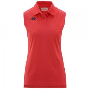 Women Kappa Faxei Polo Shirt Pink | CA7385496