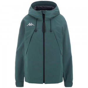 Women Kappa Hushown Jacket Green | FB2108374