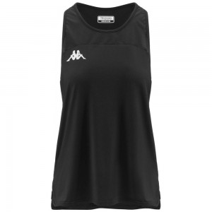 Women Kappa Kombat Egira Tank Top Black | YM6295310