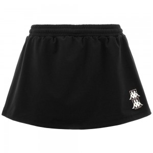 Women Kappa Kombat Padel Deva Skirts Black | AG8375216