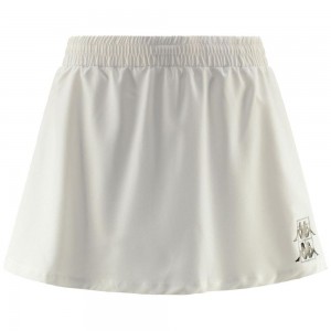 Women Kappa Kombat Padel Deva Skirts White | OB4369251