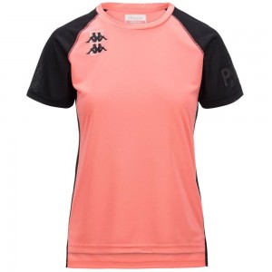 Women Kappa Kombat Padel Edestis Jersey Pink | OM2396107