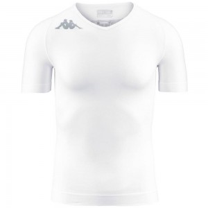 Women Kappa Kombat Skin Bortv T-Shirt White | QU6189270