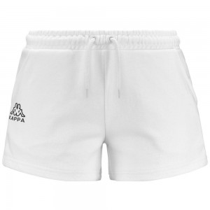 Women Kappa Logo Edilie Shorts White | CM2781469