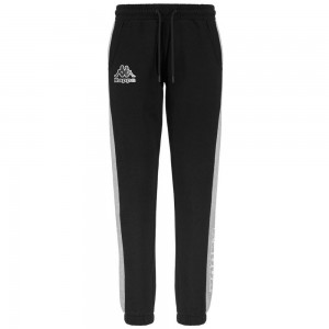 Women Kappa Logo Fesia Pants Black | TQ0916347