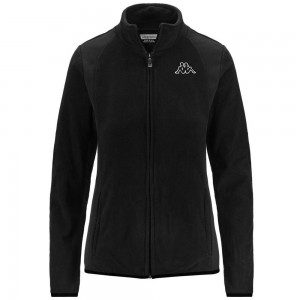 Women Kappa Logo Vavaux Slim Jacket Black | VT3450872