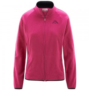 Women Kappa Logo Vavaux Slim Jacket Pink | JV8530947