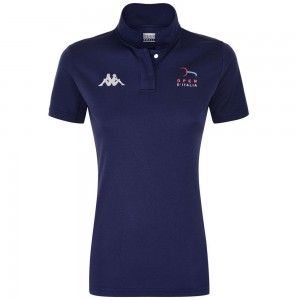 Women Kappa Sinnary Open Italia Jersey Navy | AP8412630