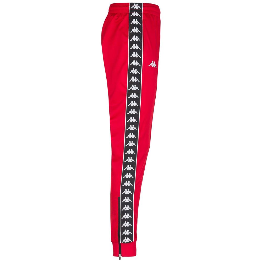 Kids' Kappa 222 Banda Rastoria Slim Pants Red | VA2780514