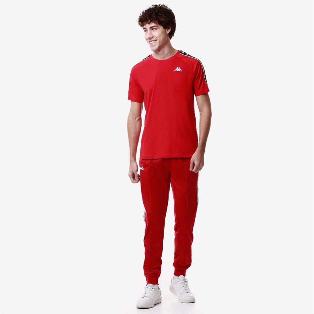 Kids' Kappa 222 Banda Rastoria Slim Pants Red | VA2780514