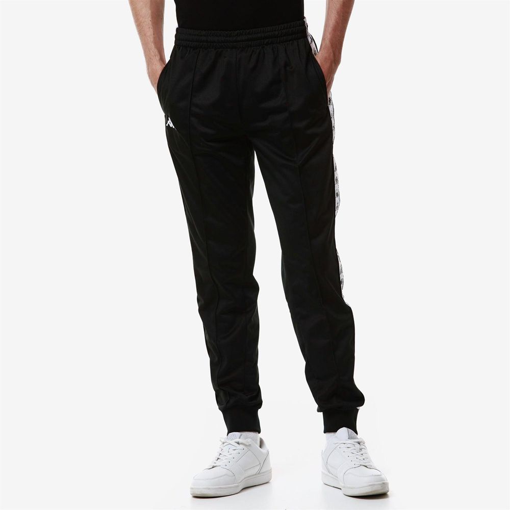 Kids' Kappa 222 Banda Rastoria Slim Pants Black | CU1056728