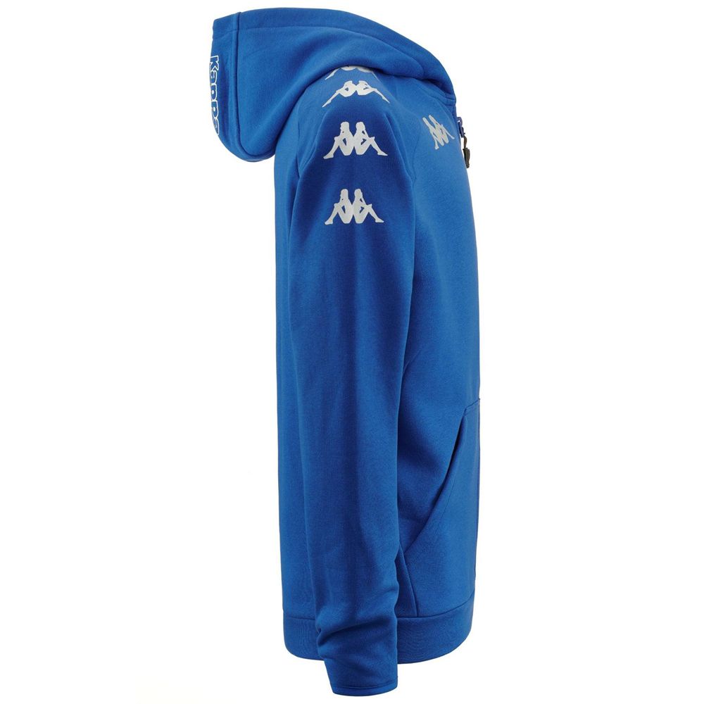 Kids' Kappa 4 Soccer Divieto Hoodie Blue | JQ6713480