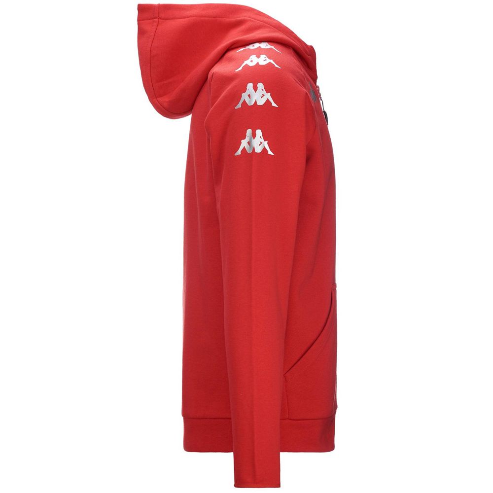 Kids' Kappa 4 Soccer Divieto Hoodie Red | NP6738419