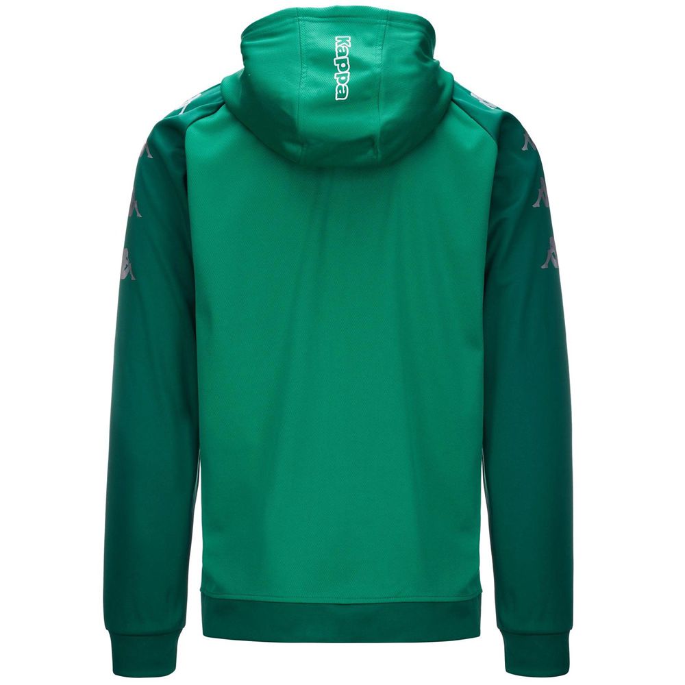 Kids' Kappa 4 Soccer Tortona Hoodie Green | OC5108462