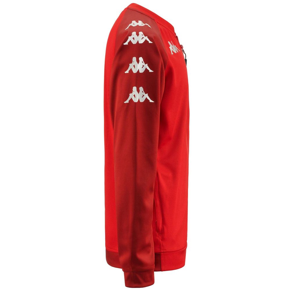 Kids' Kappa 4 Soccer Verone Hoodie Red | EJ1873905