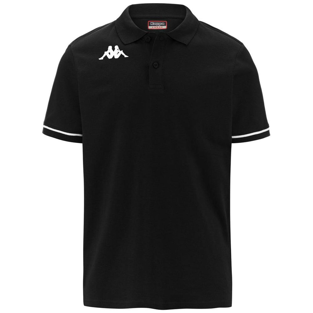 Kids\' Kappa 4 Training Barli Polo Shirt Black | FV9058324