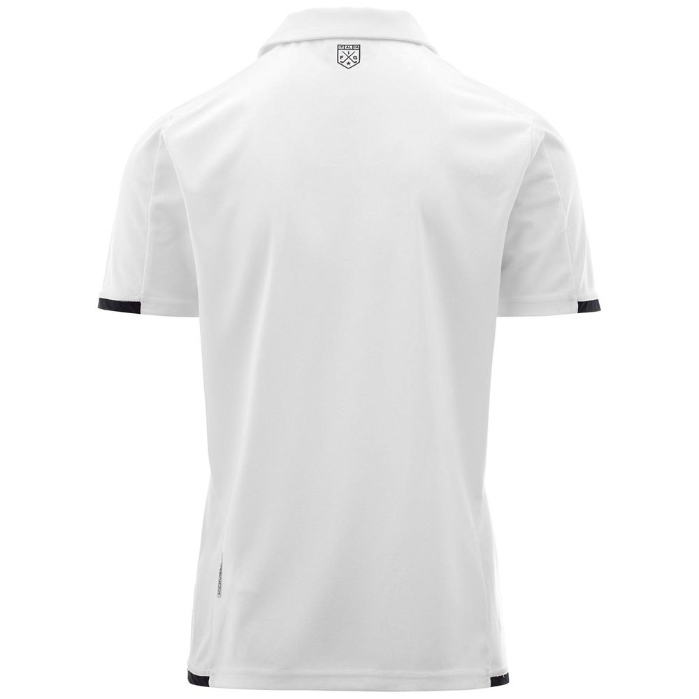 Kids' Kappa Kombat Abiacy Polo Shirt White | NJ4021638