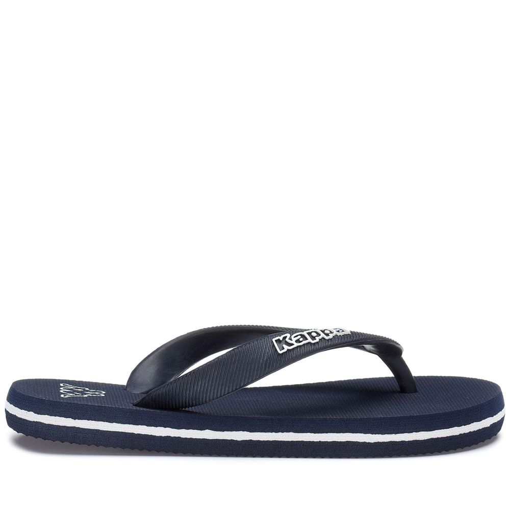 Kids' Kappa Logo Moker Kid Flip Flops Blue | AK8315069