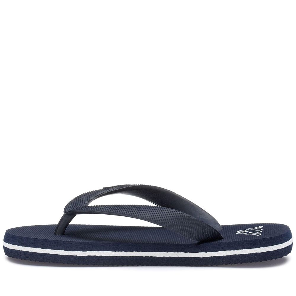 Kids' Kappa Logo Moker Kid Flip Flops Blue | AK8315069