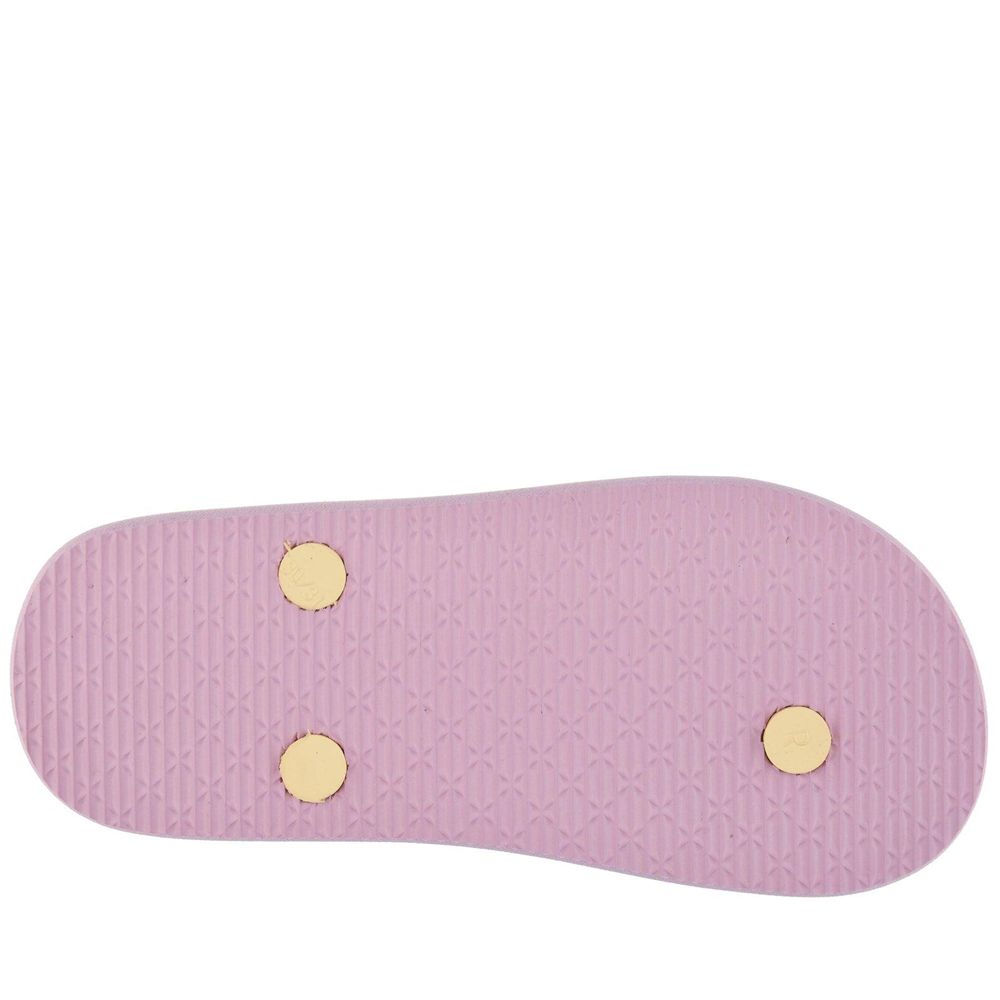 Kids' Kappa Logo Moker Kid Flip Flops Purple | AF1457096