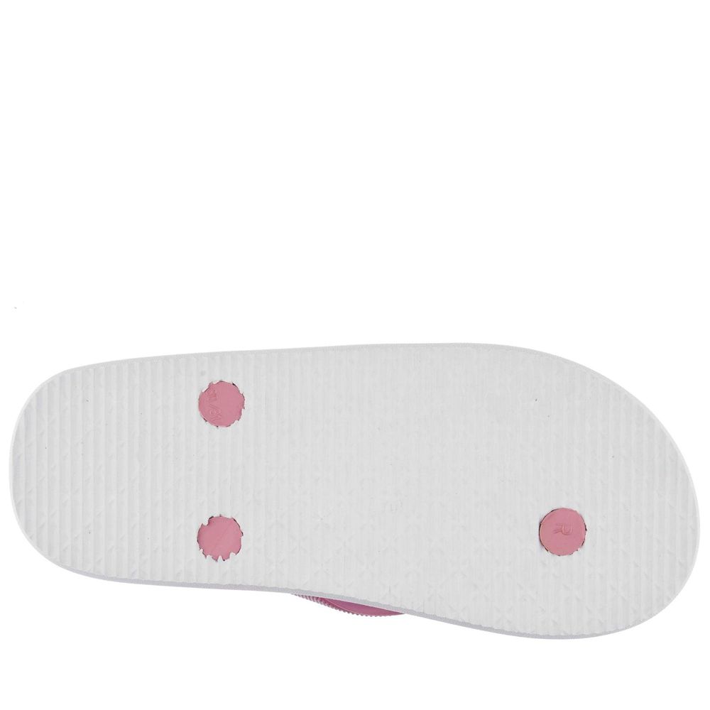 Kids' Kappa Logo Moker Kid Flip Flops White | LQ0831642