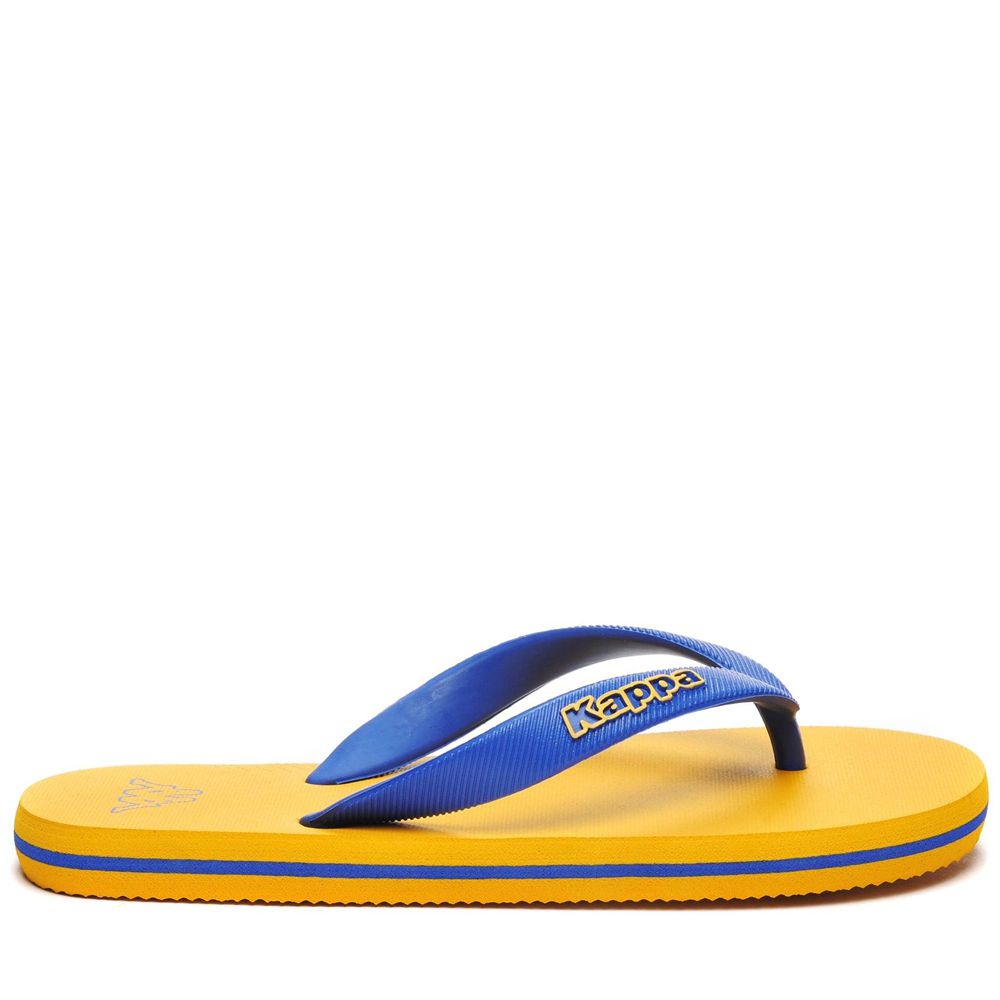 Kids' Kappa Logo Moker Kid Flip Flops Yellow | CV2638571