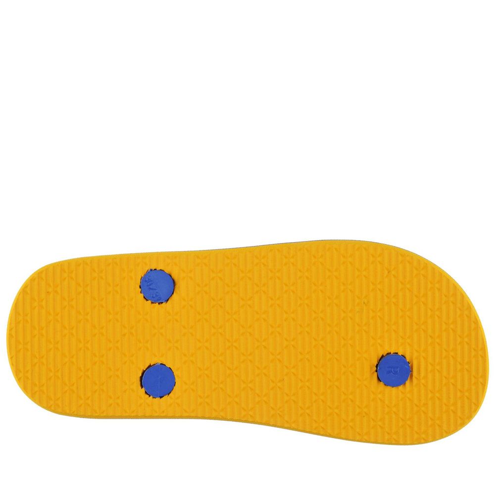 Kids' Kappa Logo Moker Kid Flip Flops Yellow | CV2638571