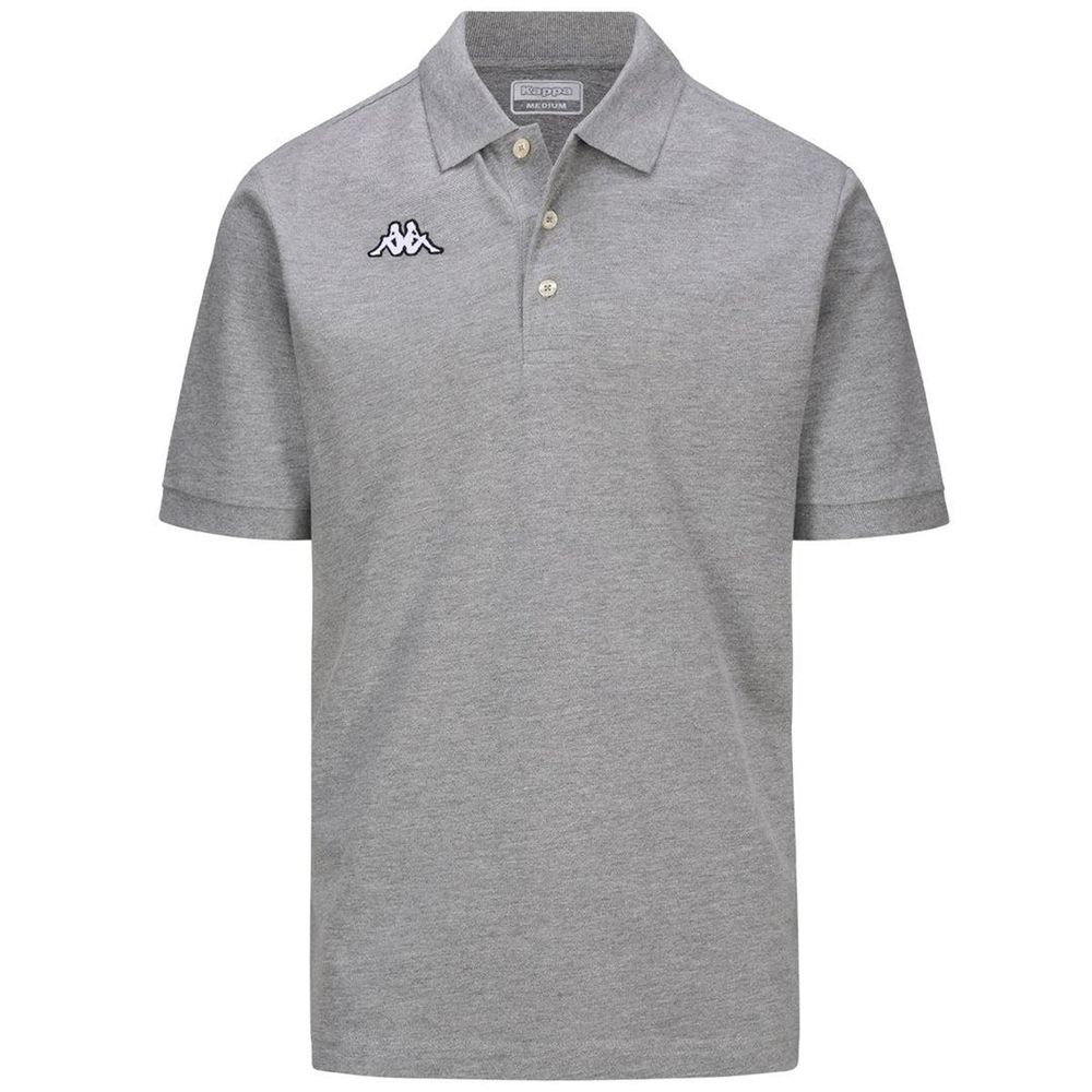 Kids\' Kappa Logo Sharas Mss Polo Shirt Grey | FA2758360