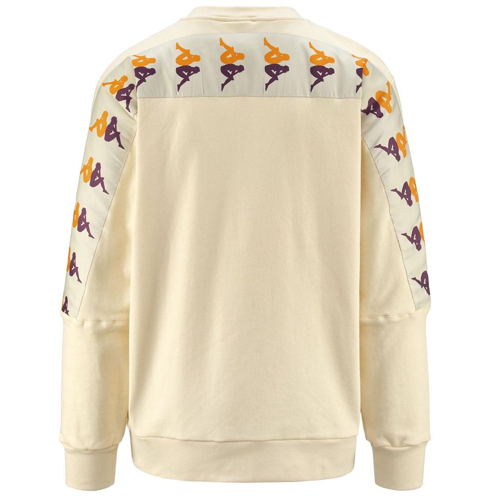 Men Kappa 222 Banda 10 Eniko Sweater Beige | FQ7218596