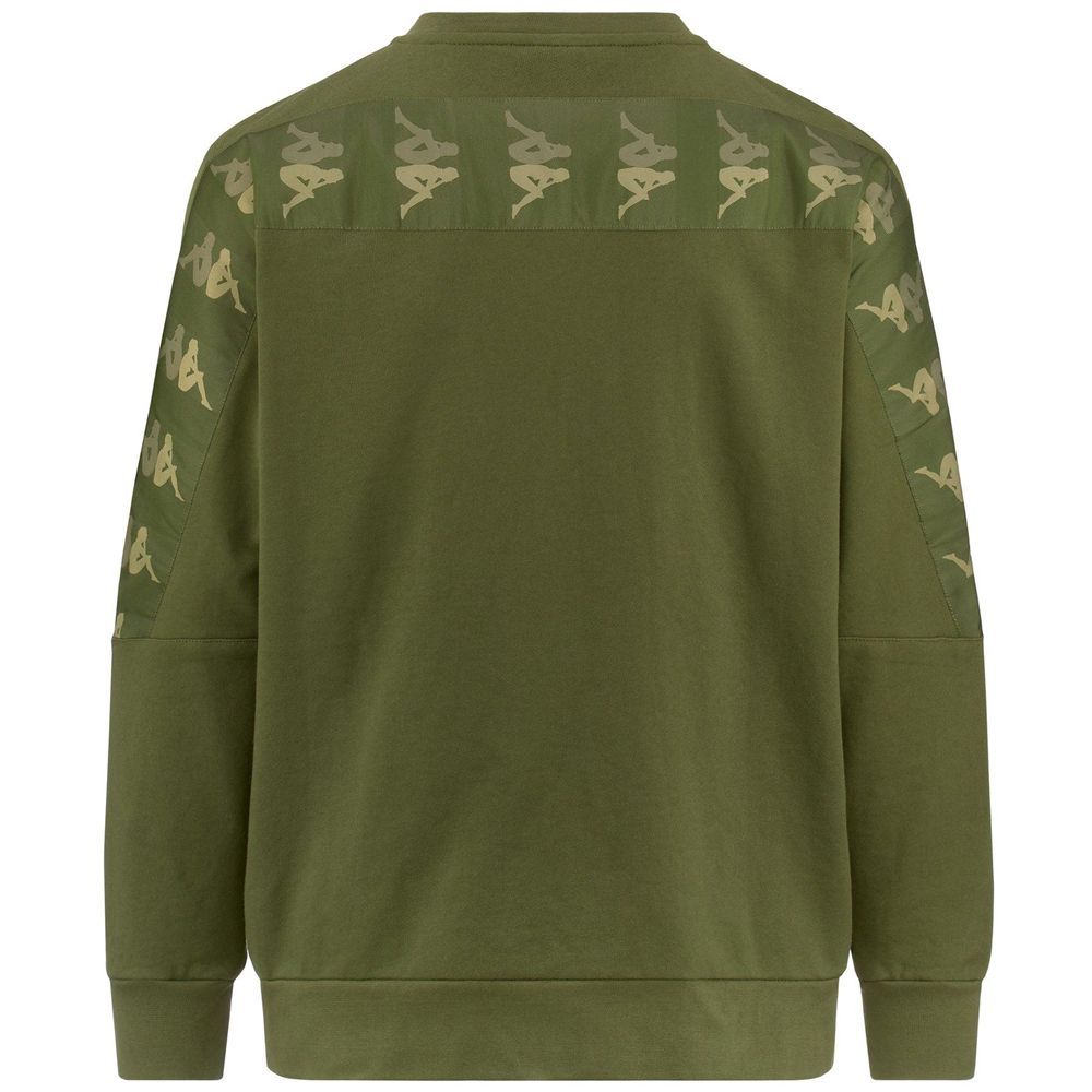 Men Kappa 222 Banda 10 Eniko Sweater Green | UF7154293