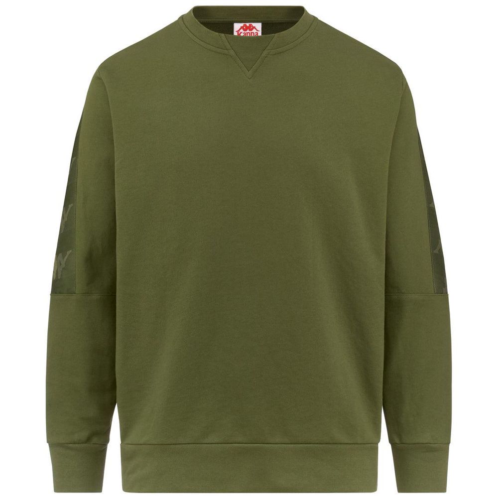 Men Kappa 222 Banda 10 Eniko Sweater Green | UF7154293