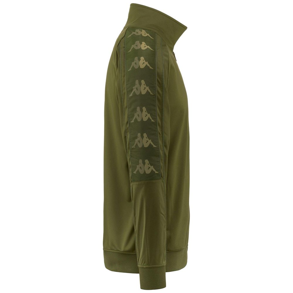 Men Kappa 222 Banda 10 Light Jacket Green | DF5368402