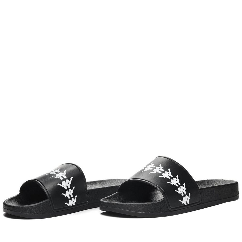 Men Kappa 222 Banda Adam 4 Flip Flops Black | GD9325804