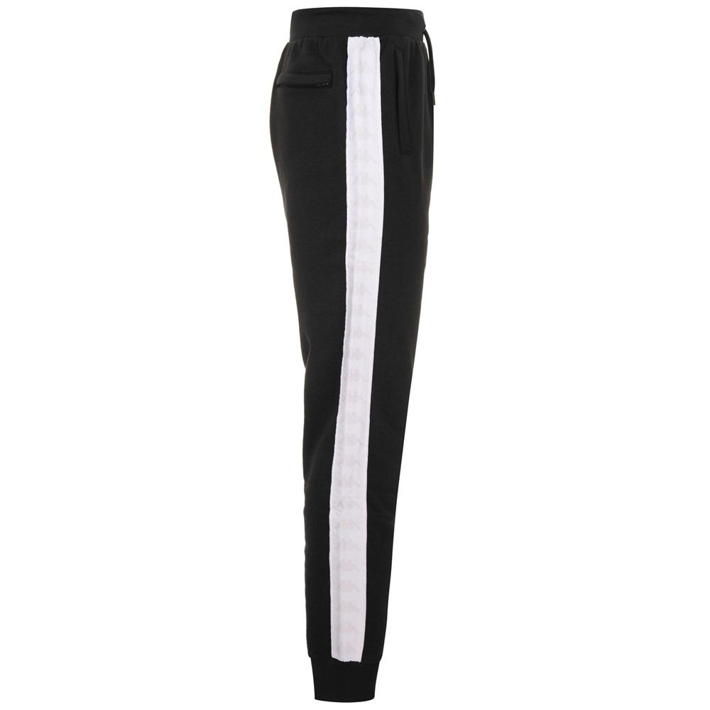 Men Kappa 222 Banda Alanz Pants Black | SY9168402