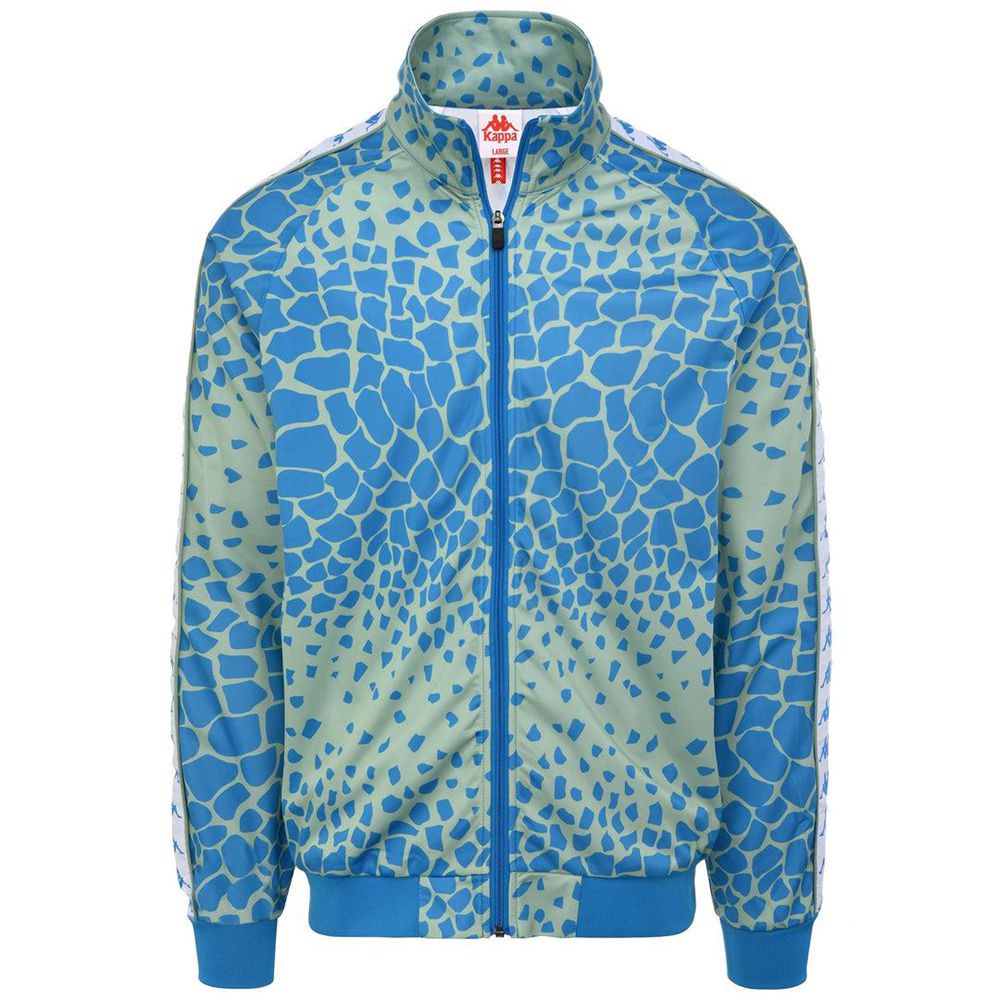 Men Kappa 222 Banda Anniston 2 Graphik Jacket Blue | ZL6137208