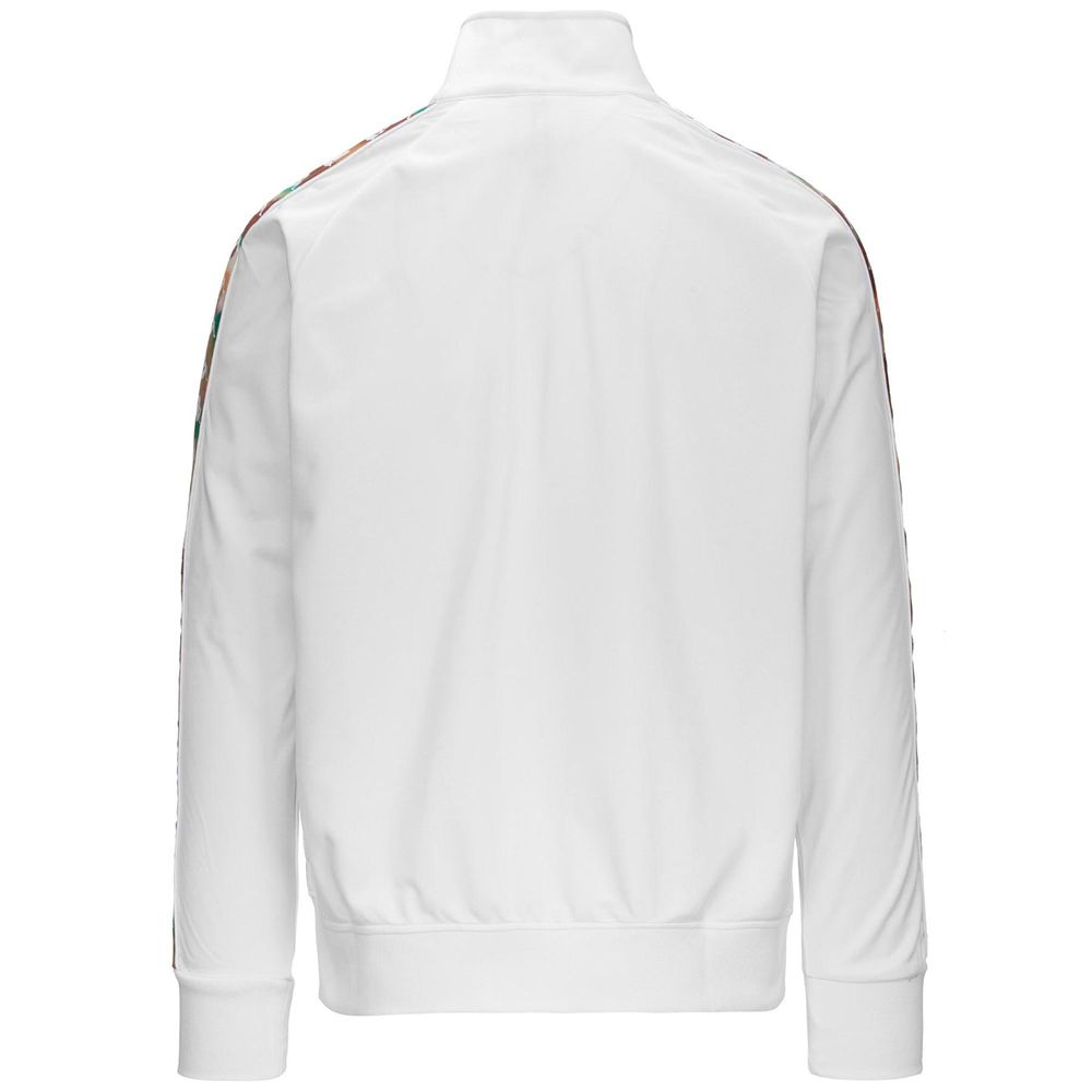 Men Kappa 222 Banda Anniston Graphiktape Jacket White | BW2618930