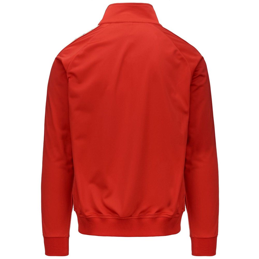 Men Kappa 222 Banda Anniston Slim Jacket Red | UL1958703