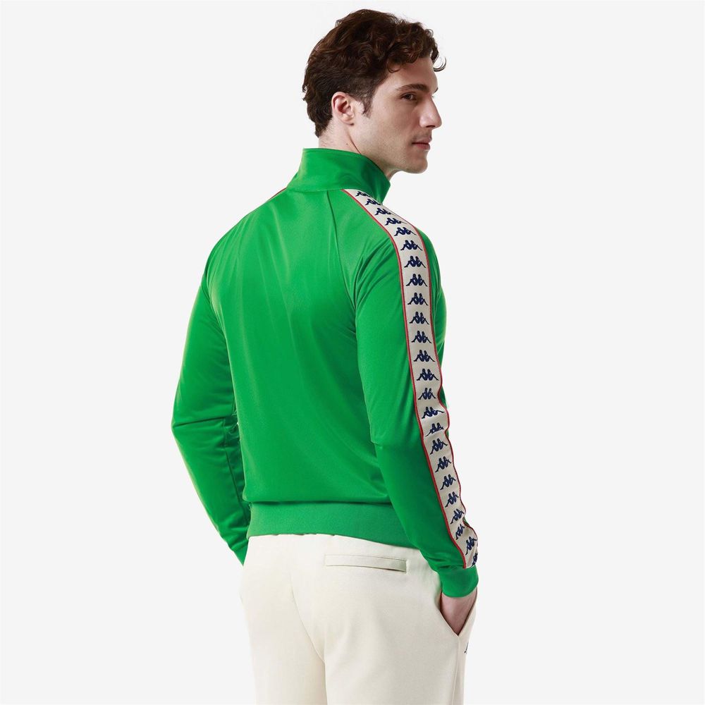 Men Kappa 222 Banda Anniston Slim Jacket Green | MJ2306541