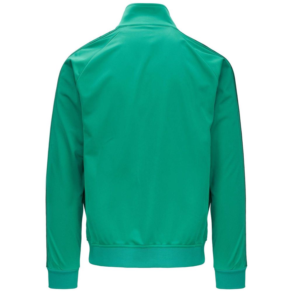 Men Kappa 222 Banda Anniston Slim Jacket Green | UY1749830