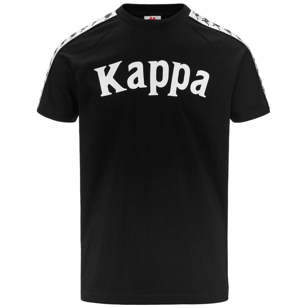 Men Kappa 222 Banda Balima T-Shirt Black | YD1784209