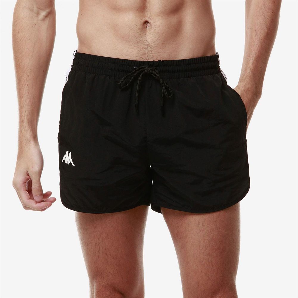 Men Kappa 222 Banda Cali Swimwear Black | ES3176209