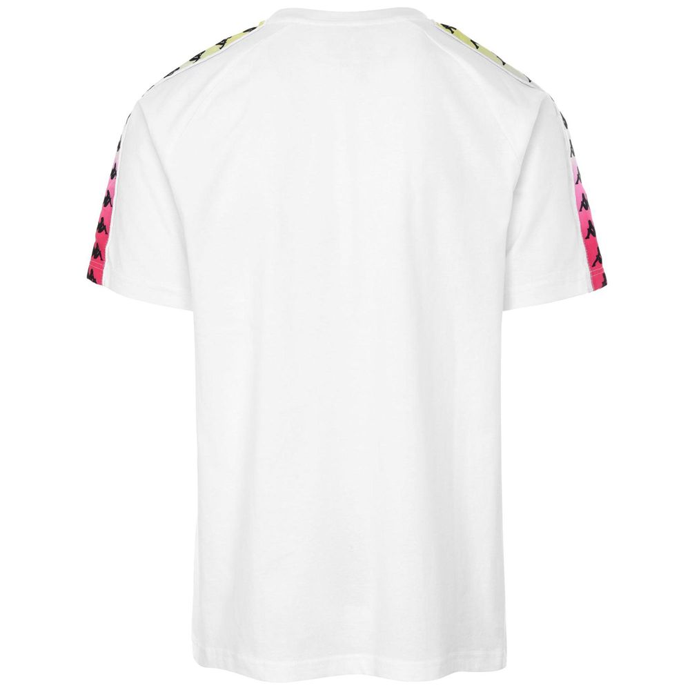 Men Kappa 222 Banda Coen Degrade T-Shirt White | ZI6530492