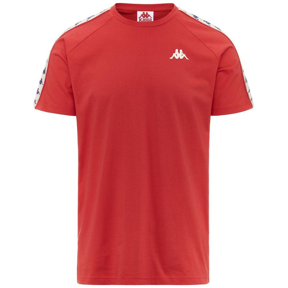 Men Kappa 222 Banda Coen Slim T-Shirt Red | TP8256907