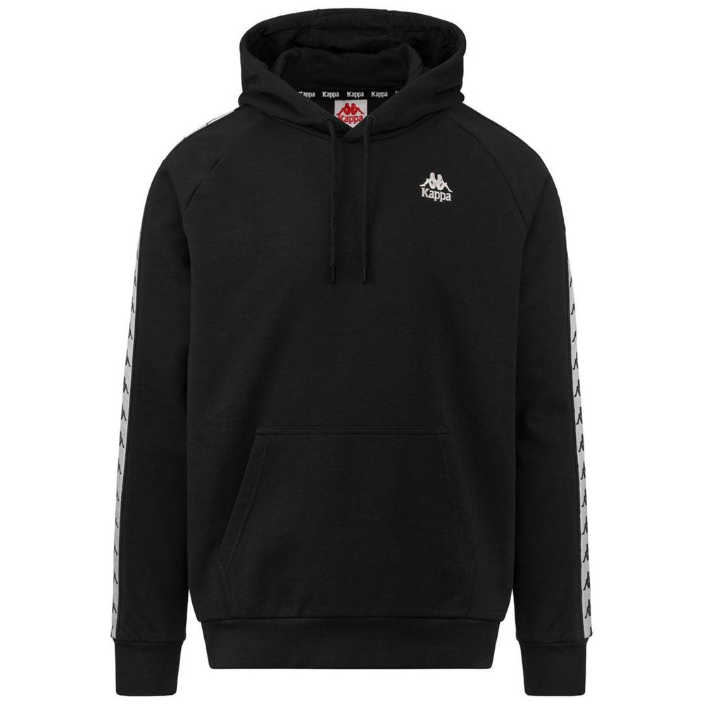 Men Kappa 222 Banda Hurry Hoodie Black | YO7631590