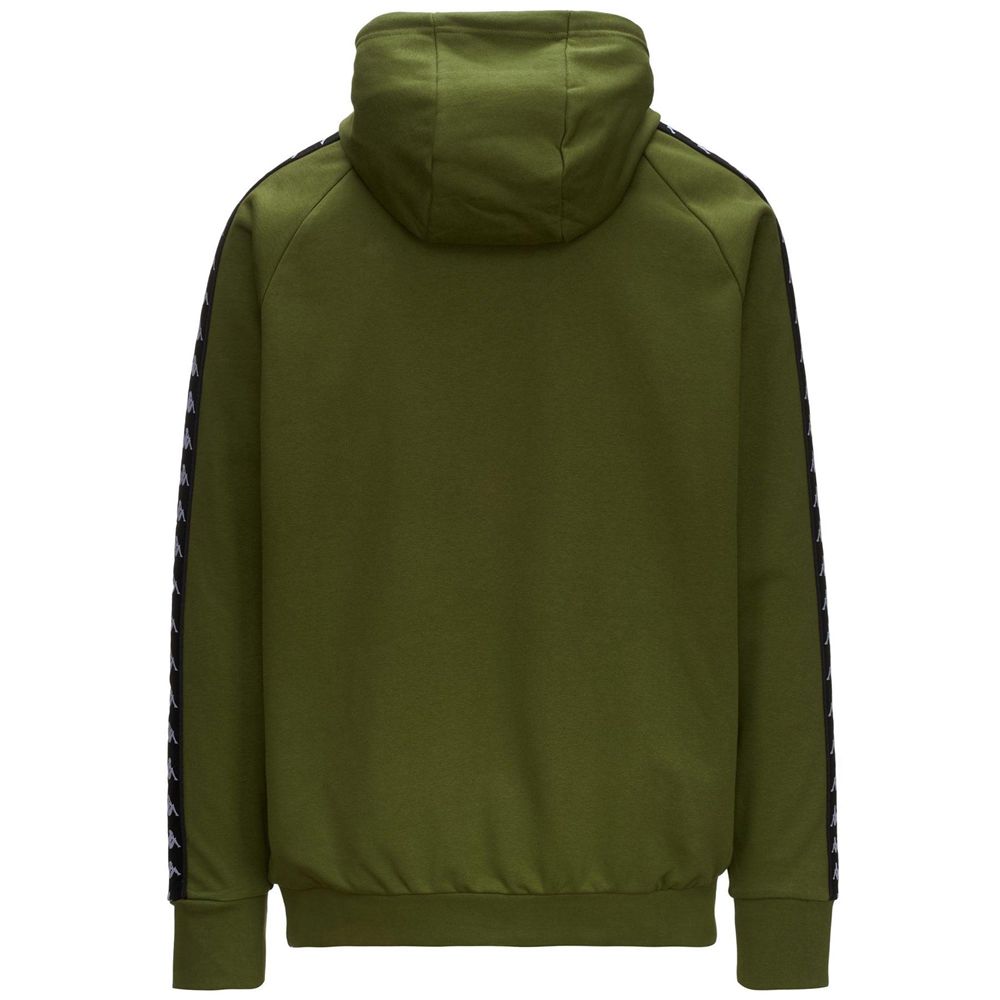 Men Kappa 222 Banda Hurry Hoodie Green | EP0479238