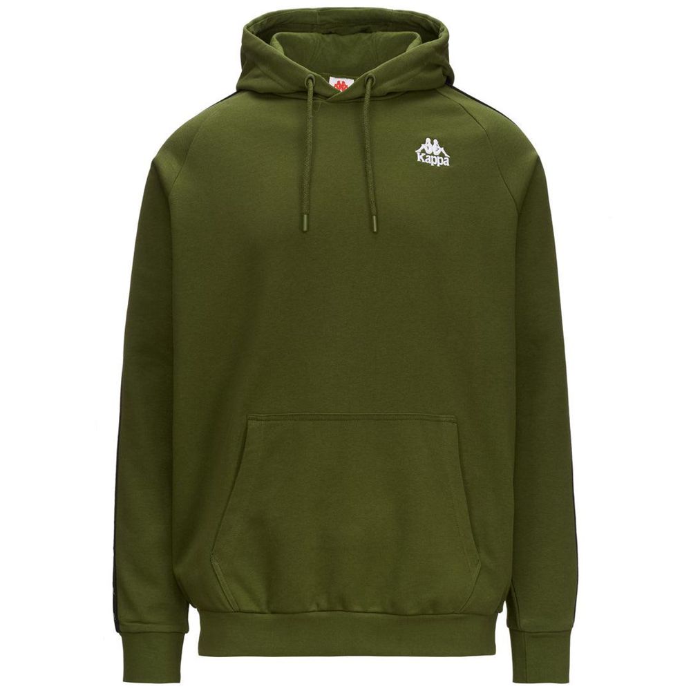 Men Kappa 222 Banda Hurry Hoodie Green | EP0479238